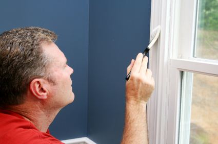 Interior Painting being performed by an experienced painter.